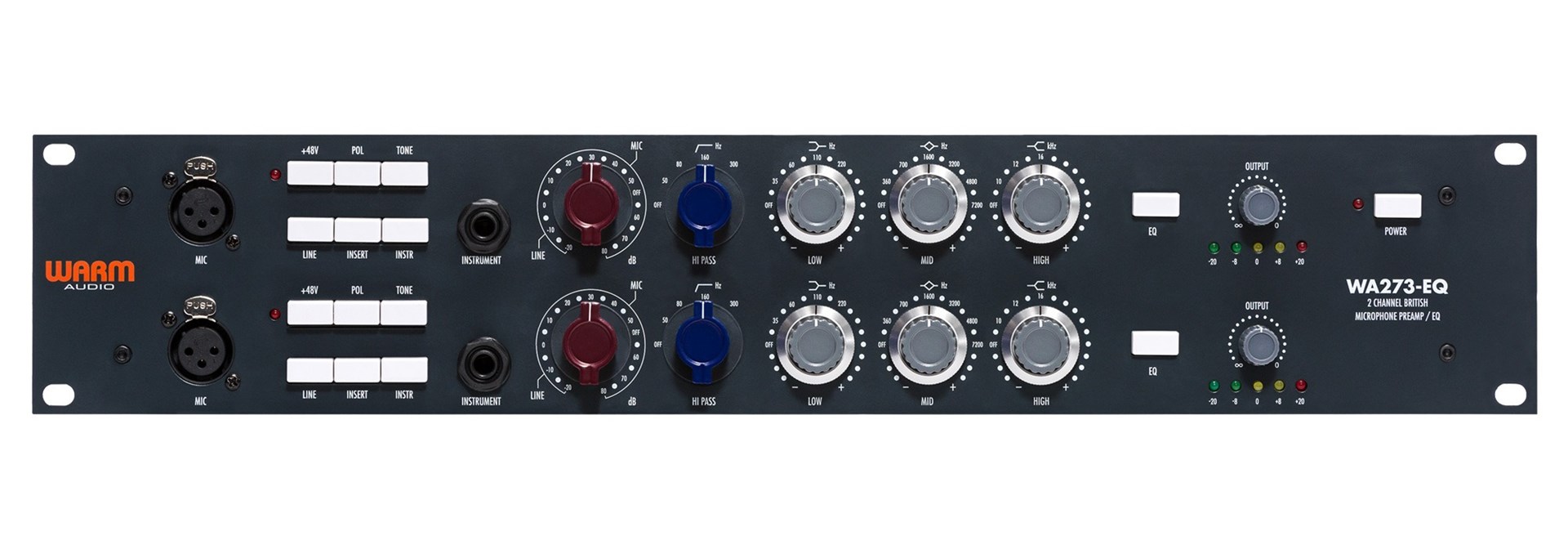Dvokanalno mikrofonsko pretpojačalo WARM AUDIO WA273-EQ-1