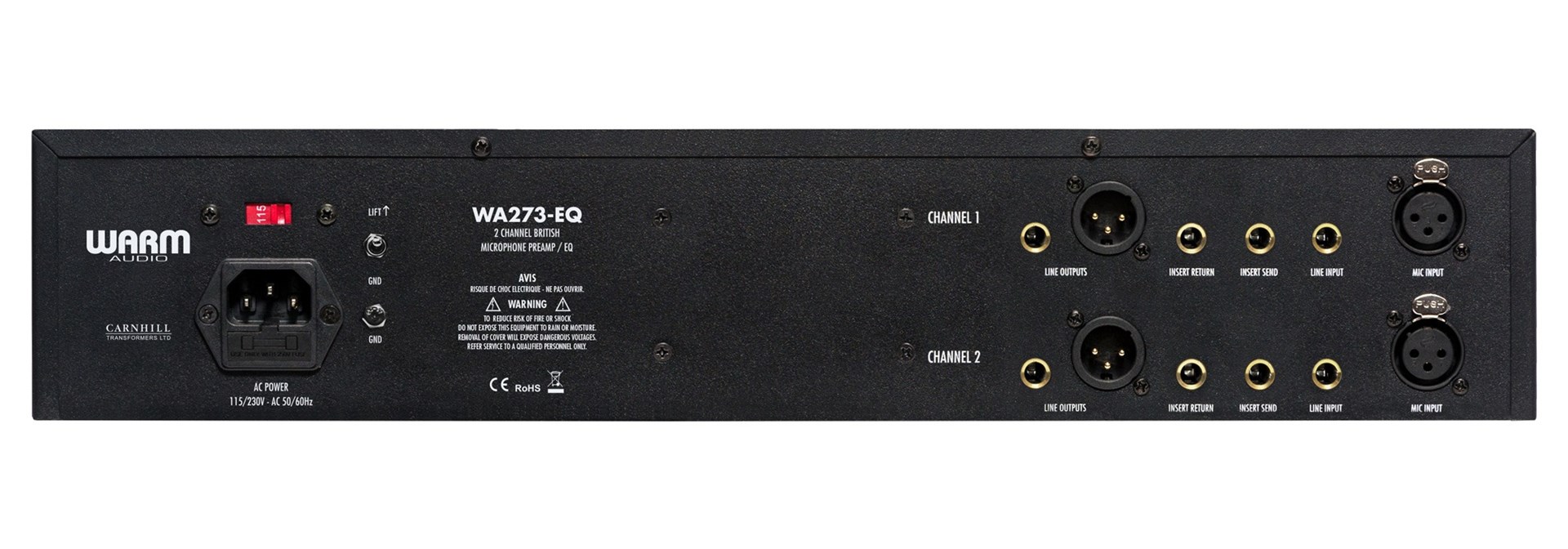 Dvokanalno mikrofonsko pretpojačalo WARM AUDIO WA273-EQ-2