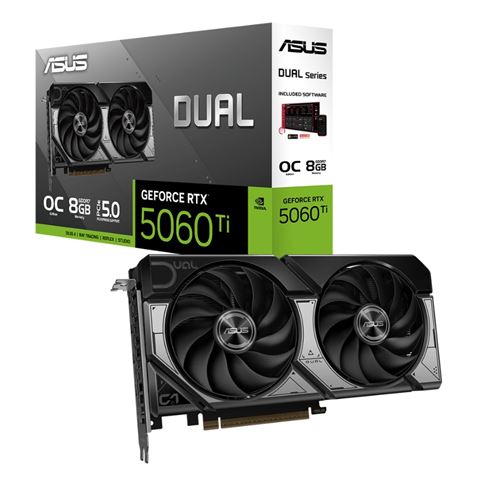 Grafička kartica ASUS RTX5060TI 8GB Dual O8G (8192MB, GDDR7, PCIe 5.0, 3x DisplayPort, 1x HDMI)