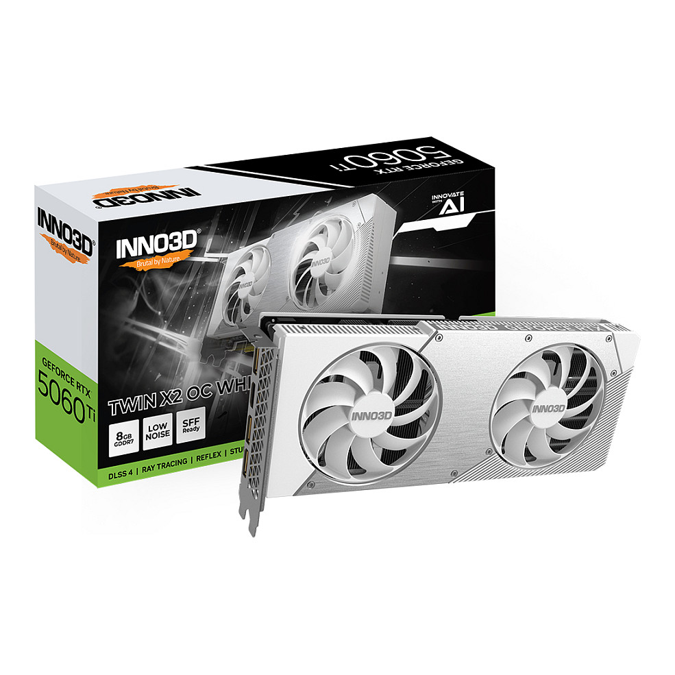Grafička kartica INNO3D RTX 5060 Ti Twin X2 OC (8gb, bijela)-2