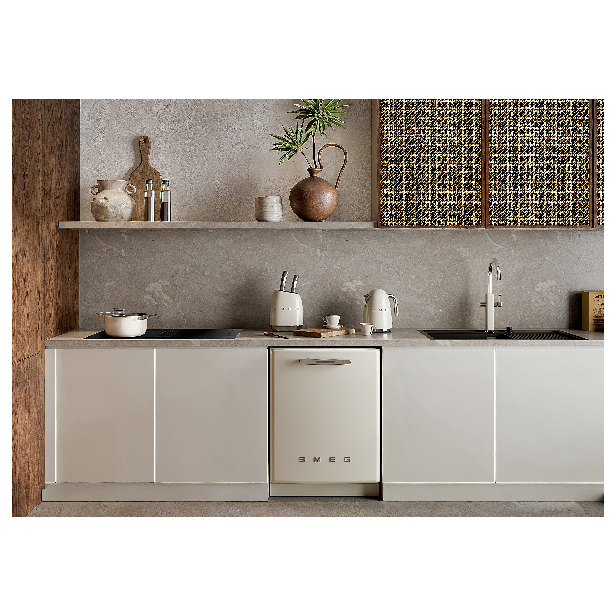 Kuhalo za vodu SMEG KLF03CREU (1.7 L, 2400 W, 50's Style, Krem)-8