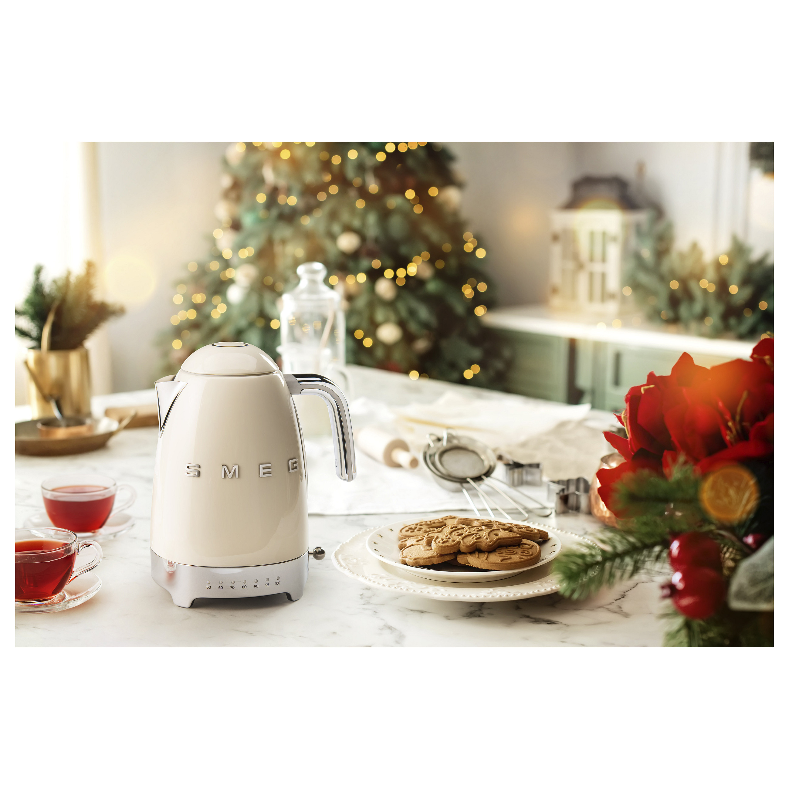 Kuhalo za vodu SMEG KLF03CREU (1.7 L, 2400 W, 50's Style, Krem)-13