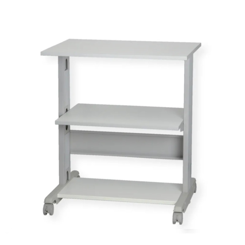 Stalak za pisač ROLINE (68x54x77.5cm, 3 police, sivi)-1