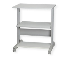 Stalak za pisač ROLINE (68x54x77.5cm, 3 police, sivi)-0