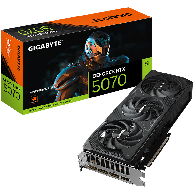 Grafička kartica GIGABYTE GeForce RTX 5070 WINDFORCE SFF 12G (12GB GDDR7, 192bit, PCI-E 5.0)-0