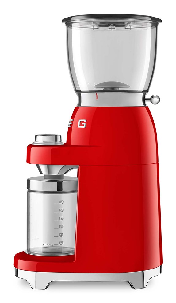 Mlinac za kavu SMEG CGF11RDEU (30 razina mljevenja, 350g spremnik, 150W) Red-3