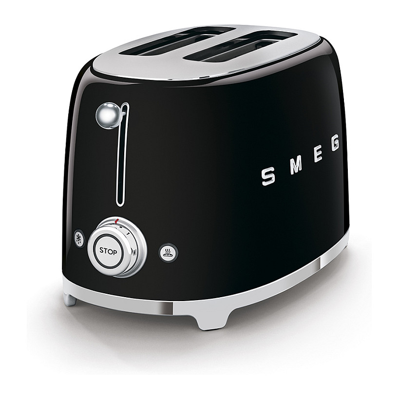 Toster SMEG TSF01BLEU (50's Style, 2 utora, crni)-1