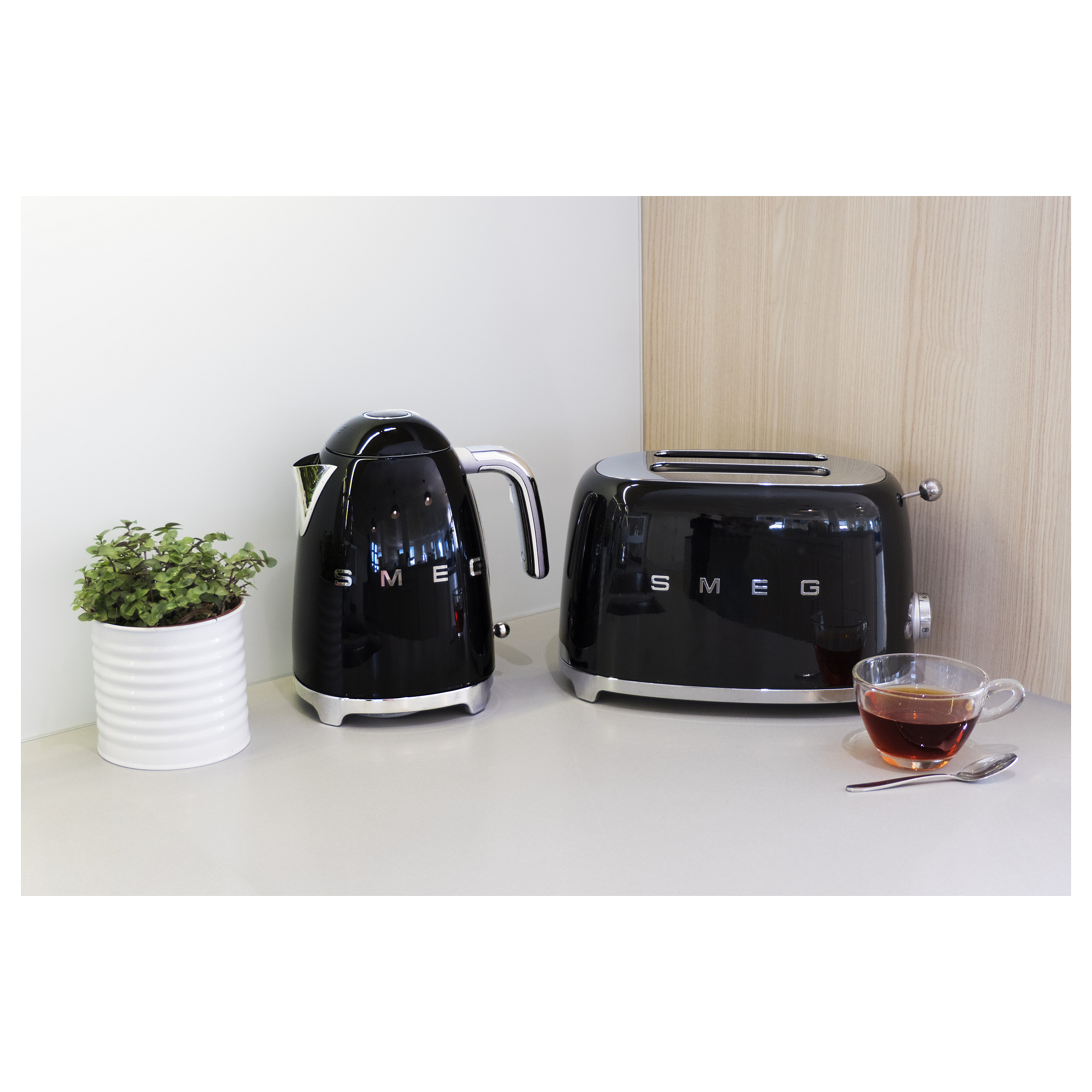 Toster SMEG TSF01BLEU (50's Style, 2 utora, crni)-5