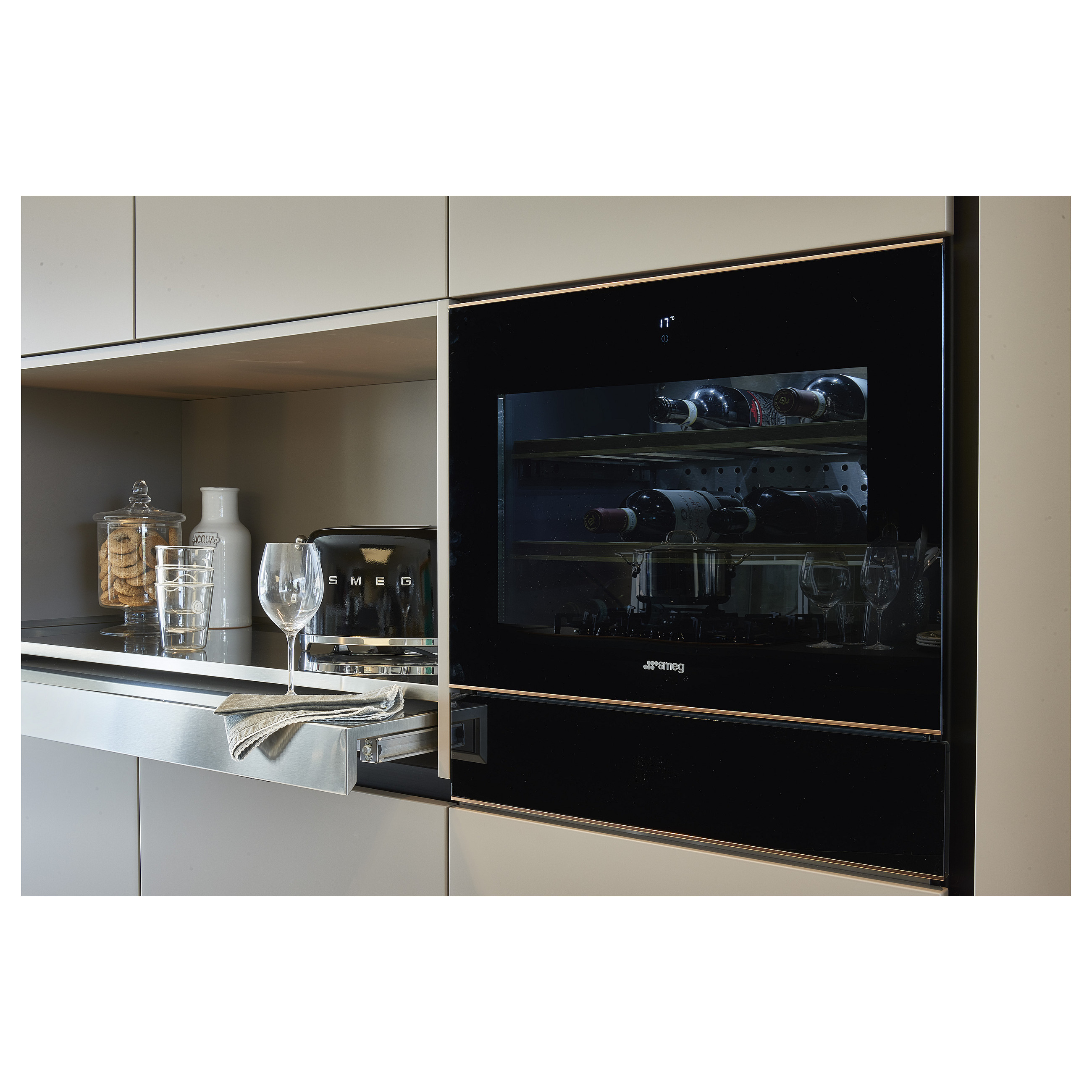 Toster SMEG TSF01BLEU (50's Style, 2 utora, crni)-7