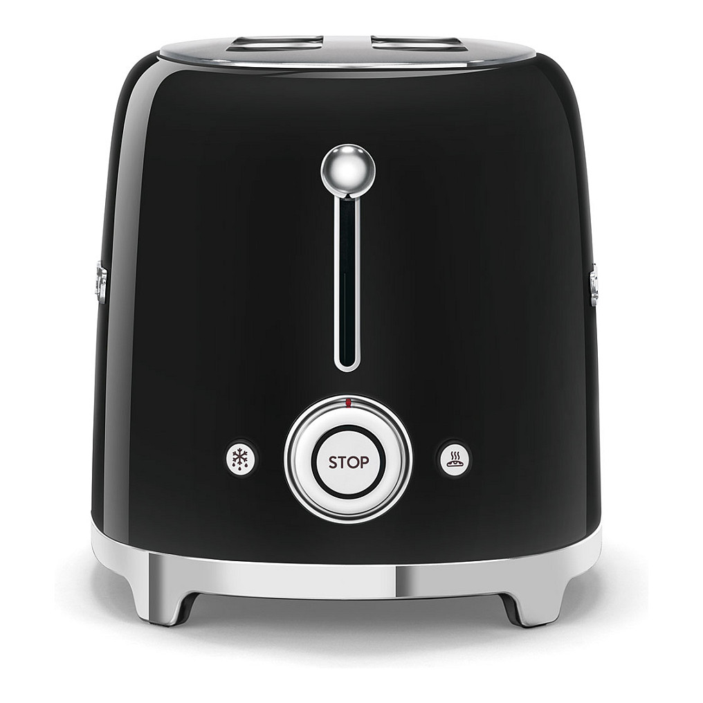 Toster SMEG TSF01BLEU (50's Style, 2 utora, crni)-11