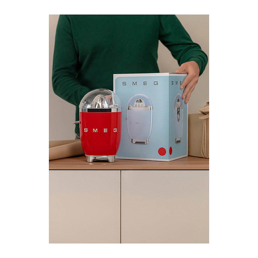 Cjedilo za agrume SMEG 50's Style CJF11RDEU (70W, automatski start/stop, crveno)-1