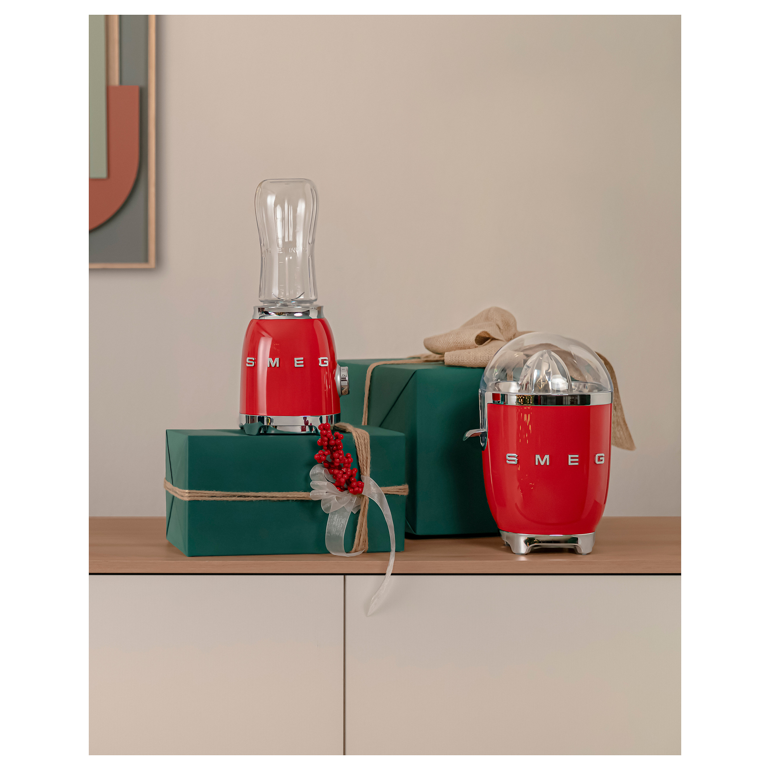 Cjedilo za agrume SMEG 50's Style CJF11RDEU (70W, automatski start/stop, crveno)-6