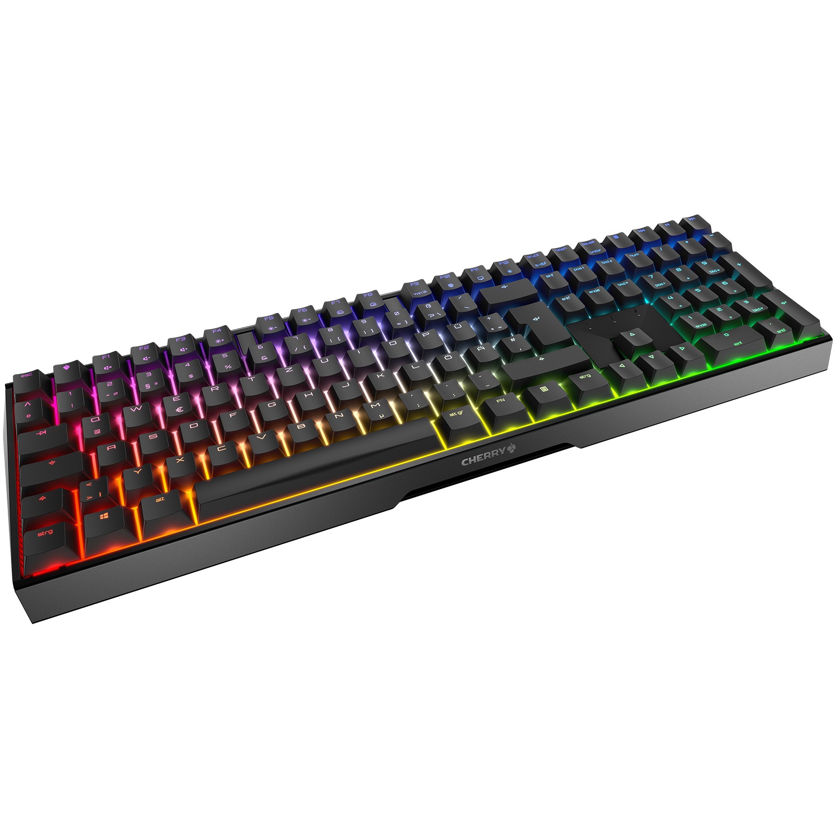 Gaming tipkovnica CHERRY MX 3.0S RGB (USB, QWERTZ, crna) – internacionalna non HR tipkovnica-1