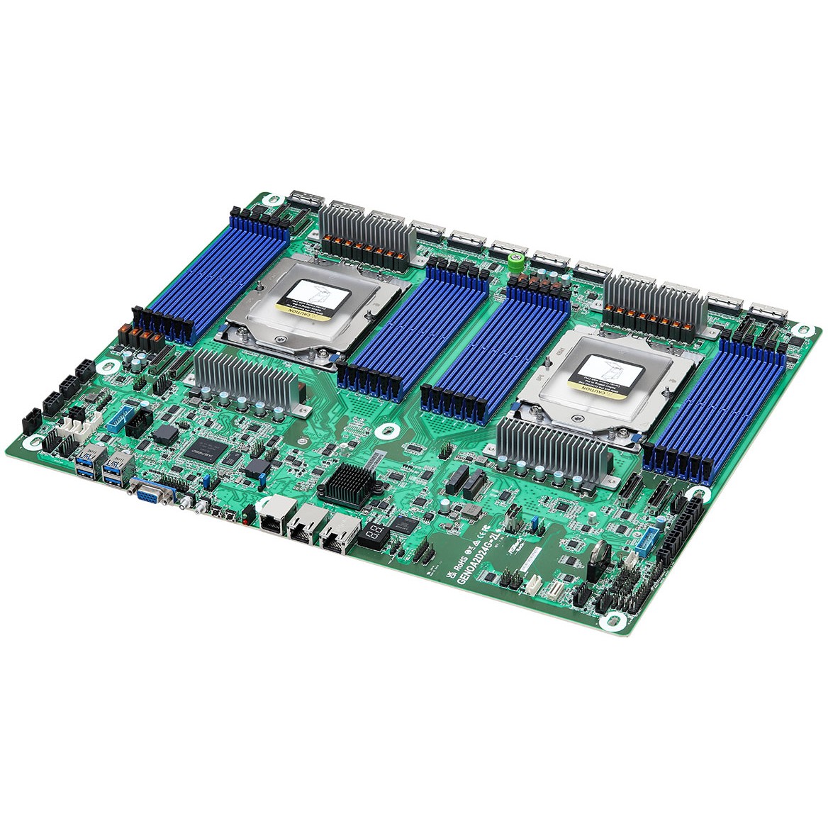 Ploča glavna ASROCK GENOA2D24G-2L+ 2x SP5 AMD Epyc 9004 SoC (24xDIMM, NVMe, 2xM.2, 2xGbE, IPMI)-1