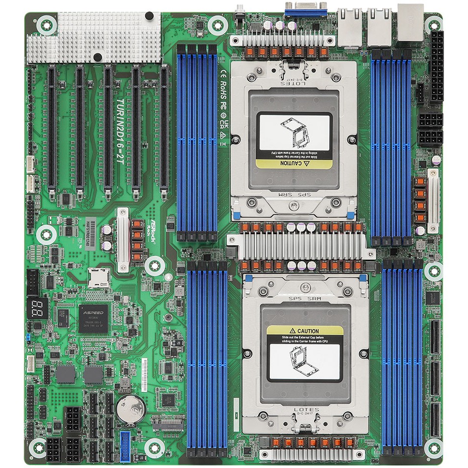 Ploča glavna ASROCK TURIN2D16-2T (16x DIMM, 2x MCIO, do 16xSATA, 1xM.2, 2x10Gbe, IMPI, EEB)