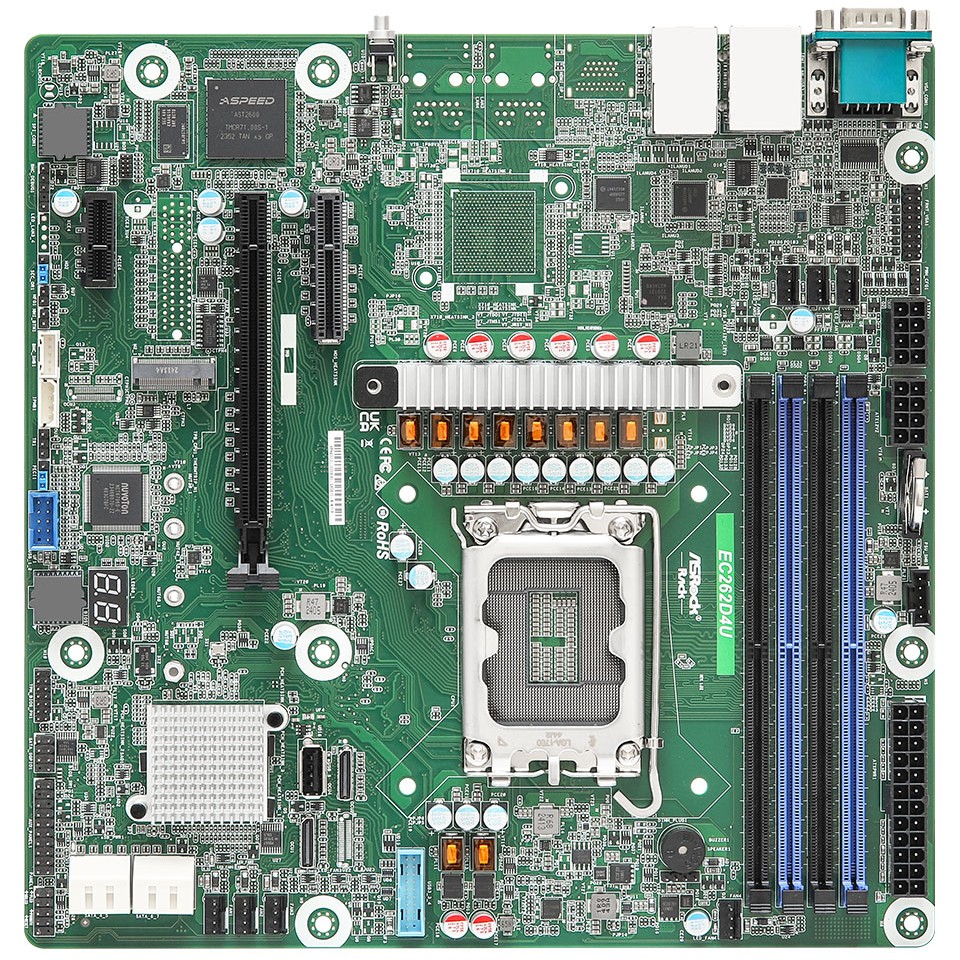 Motherboard ASROCK EC262D4U Intel C262 LGA 1700 micro ATX