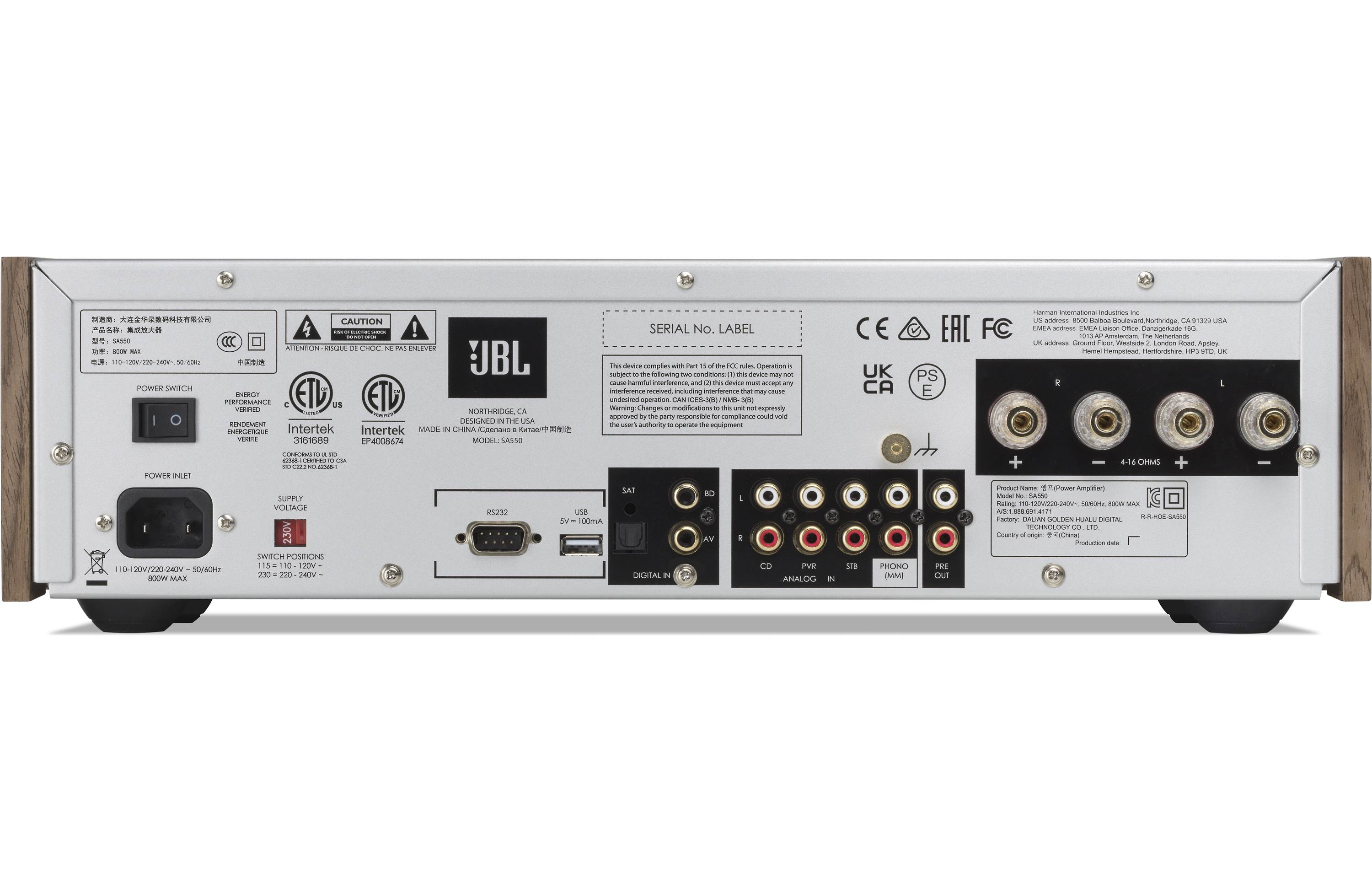 Integrirano pojačalo JBL SA550 Classic-5