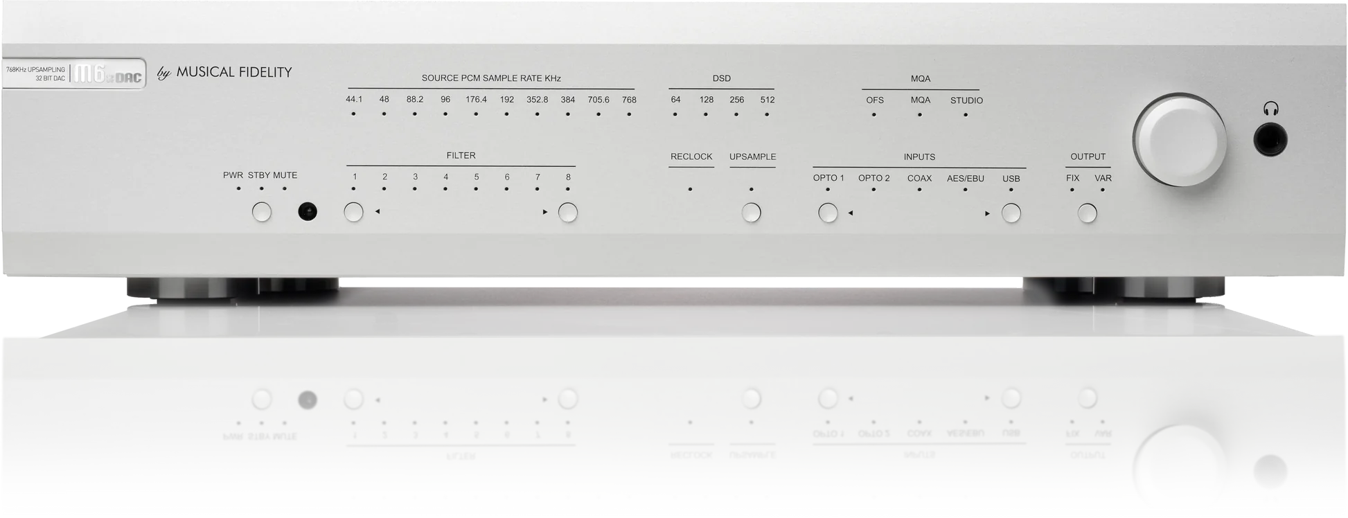 Digitalno analogni konverter MUSICAL FIDELITY M6X DAC, Srebrno