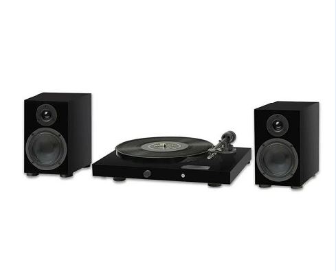 Hi-fi set PRO-JECT Juke Box E1 OM5e gramofon, Speaker Box 5 zvučnik, piano black