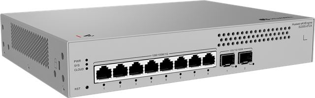 Switch HUAWEI eKit L2 S220S-8T2X (8 x 10/100/1000BASE-T ports, 2 x 10GE SFP+ ports)