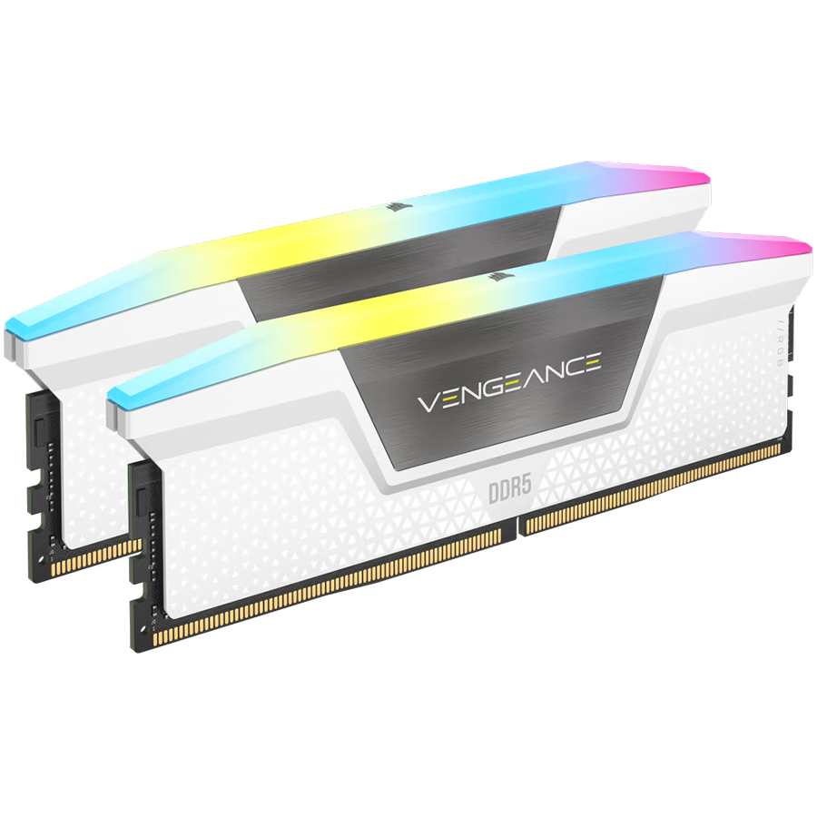 Memorija CORSAIR Vengeance RGB (32GB (2x16GB) DDR5 6400MHz C36, bijela)