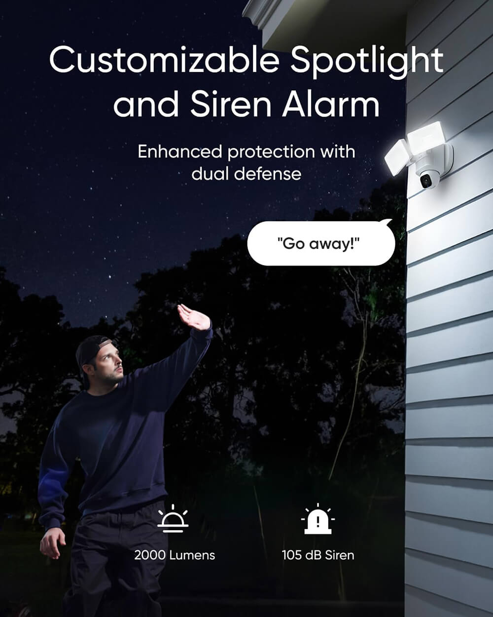 Vanjska Wi-Fi kamera ANKER Eufy Security Floodlight E30 (360° kontrola, AI detekcija i automatsko praćenje, 2K HD rezolucija, Wi-Fi pojačivač signala, 24/7 snimanje)-6
