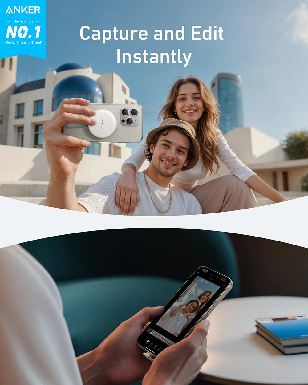 USB-C Adapter ANKER Maggo (3-u-1, 10gbps, za iPhone)-4