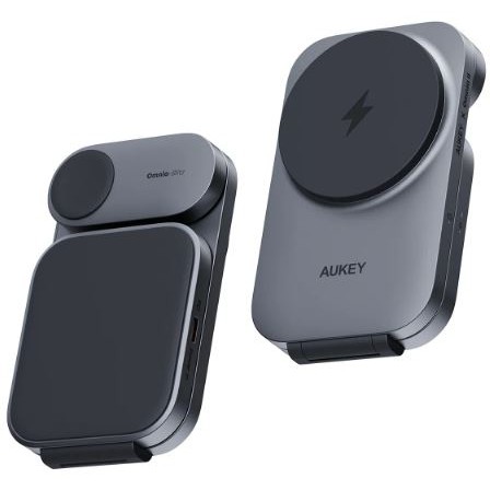 AUKEY LC-MC312 MagFusion Z Qi2 3-in-1 Foldable Wireless Charging Station-4