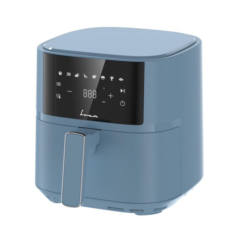 Friteza na vrući zrak FRAM FAF-B6BL17SQ (1700W, kapacitet košarice 5.7L, digitalni zaslon, temperatura 80-200°C, timer 60min)-0