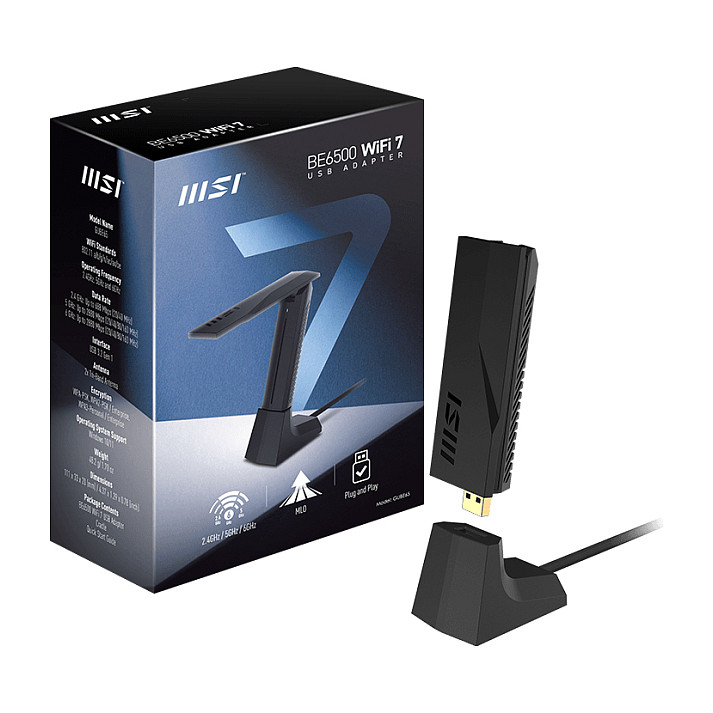 WiFi 7 USB adapter MSI BE6500 (USB 3.2 Gen 1)-4