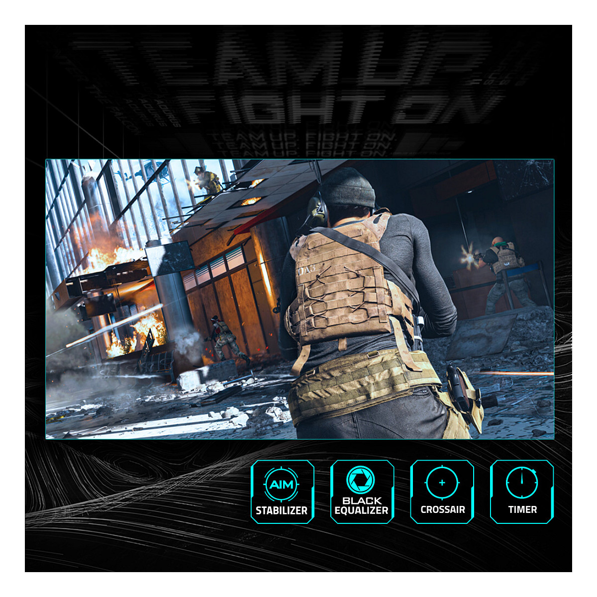Monitor GIGABYTE GS25F2 (25" FHD, 200Hz, 1ms, Display HDR 10, HDMI/DP)-12