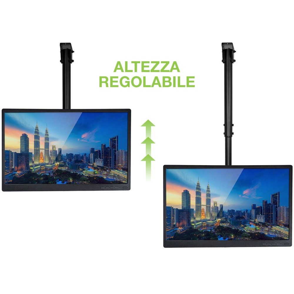 Techly 32-55 Telescopic Ceiling Universal LED TV LCD Support" ICA-CPLB 944S-8