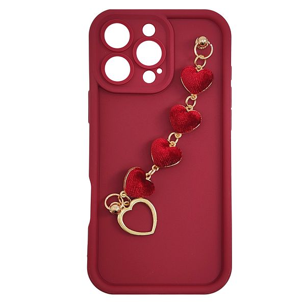 MM TPU IPHONE 16 PRO MAX SILICONE CANDY WRIST STRAP R Heart-0