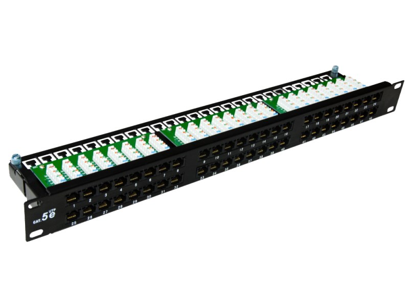 Patch panel ALANTEC PK033 (19", 1U, 24x RJ45, Cat.5e, UTP)-0