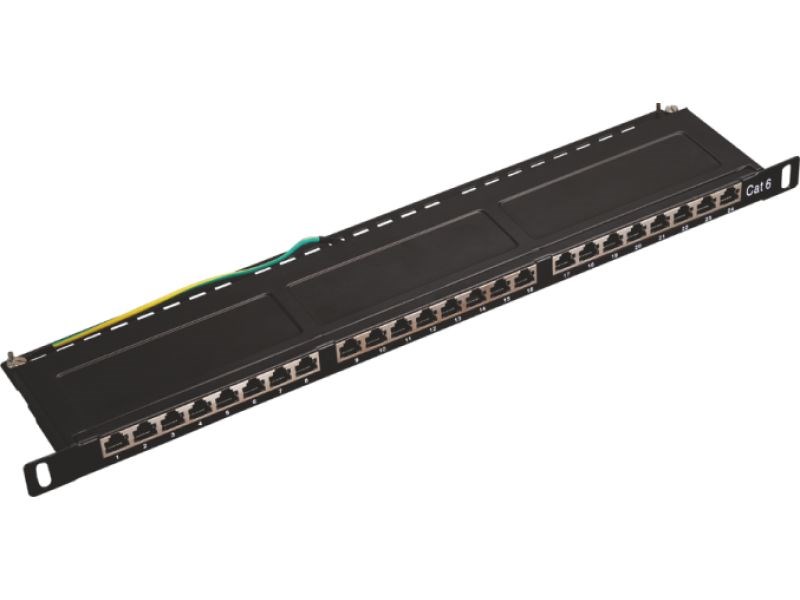 Patch panel ALANTEC PK031 (STP, Cat.5e, 24-portni, 0.5U, 19")-0