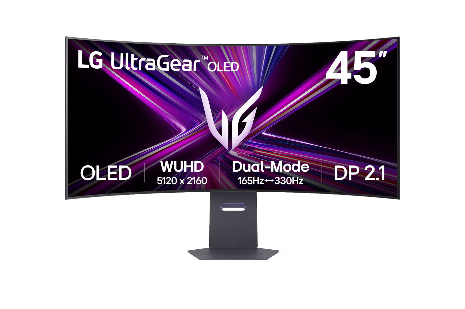 Gaming Monitor LG UltraGear 45GR95QE-B (45" WQHD OLED, 240Hz, 0.03ms, 800R zakrivljeni)-1