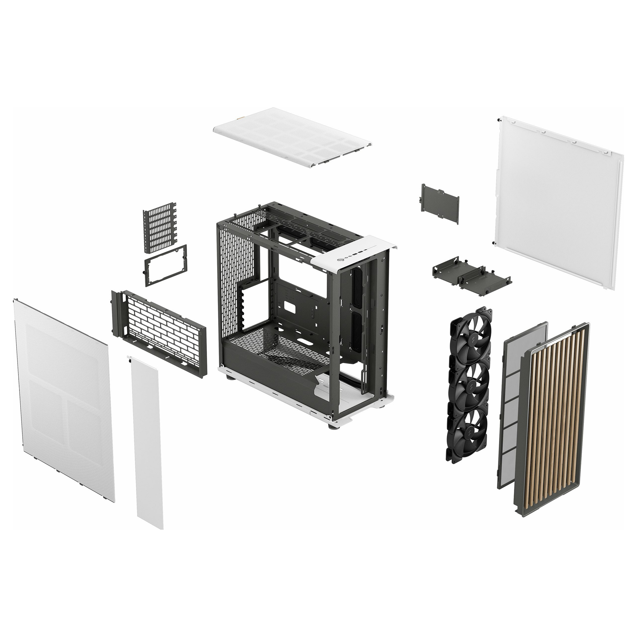 Kućište za računalo FRACTAL DESIGN North XL Chalk White-9