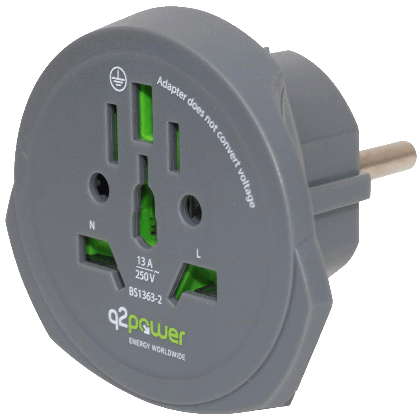 Adapter Q2POWER q2power putni univerzalni - World to Europe-0