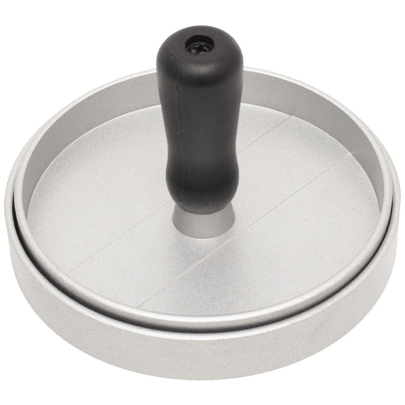 home Preša za hamburgere, rebrasti aluminij, promjer 115 mm - GRT06-1