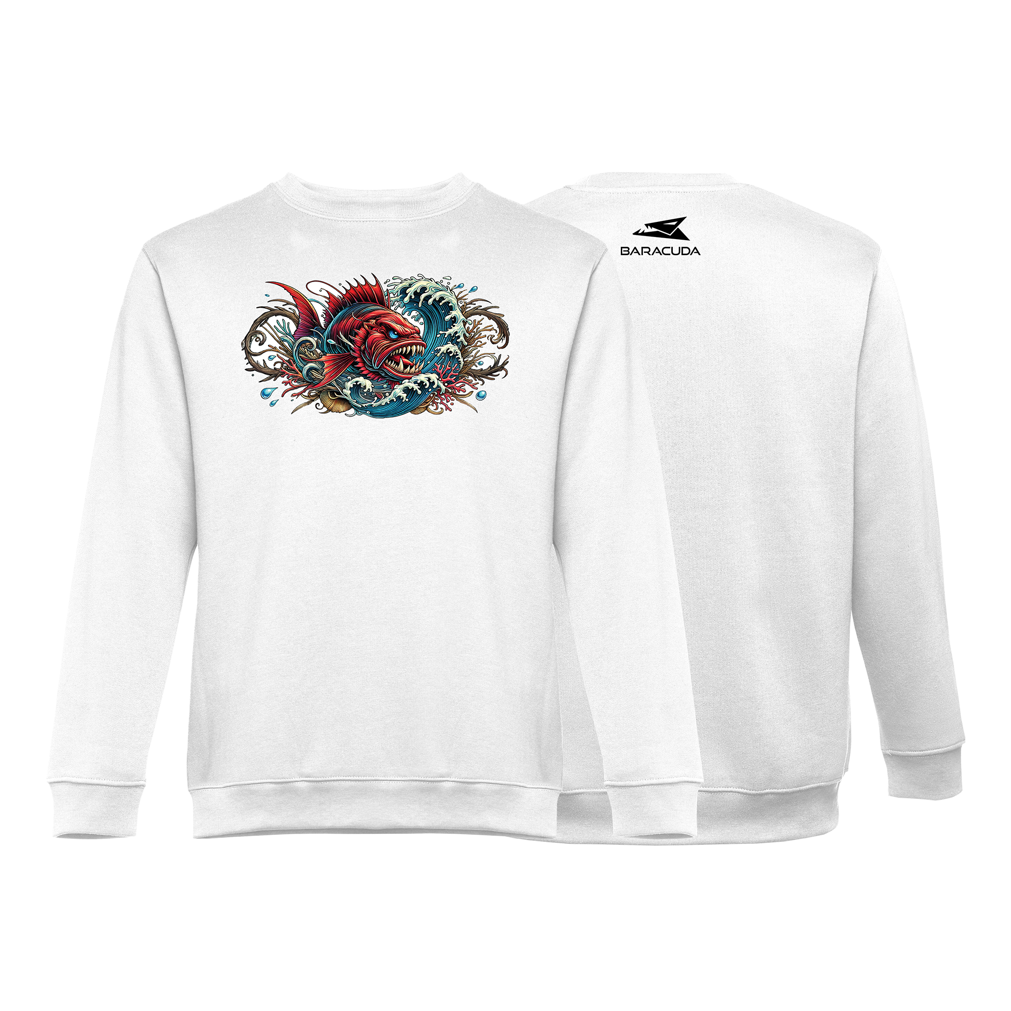 Majica Baracuda PROMO SWEATSHIRT (Bijela, XXL, CORAL)-5