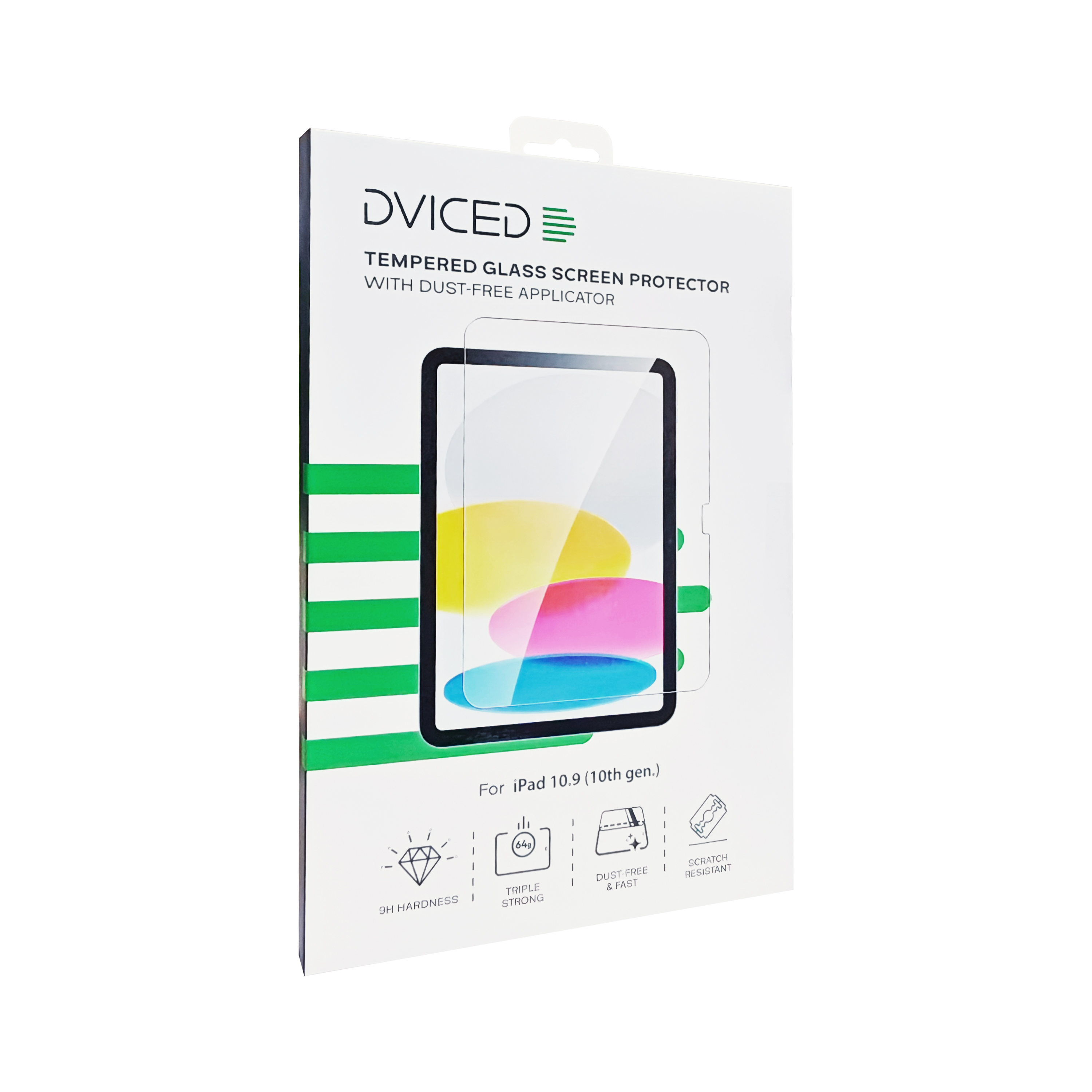 Zaštitno staklo DVICED za iPad 10.9-inch (10. generacija) s aplikatorom bez prašine-1