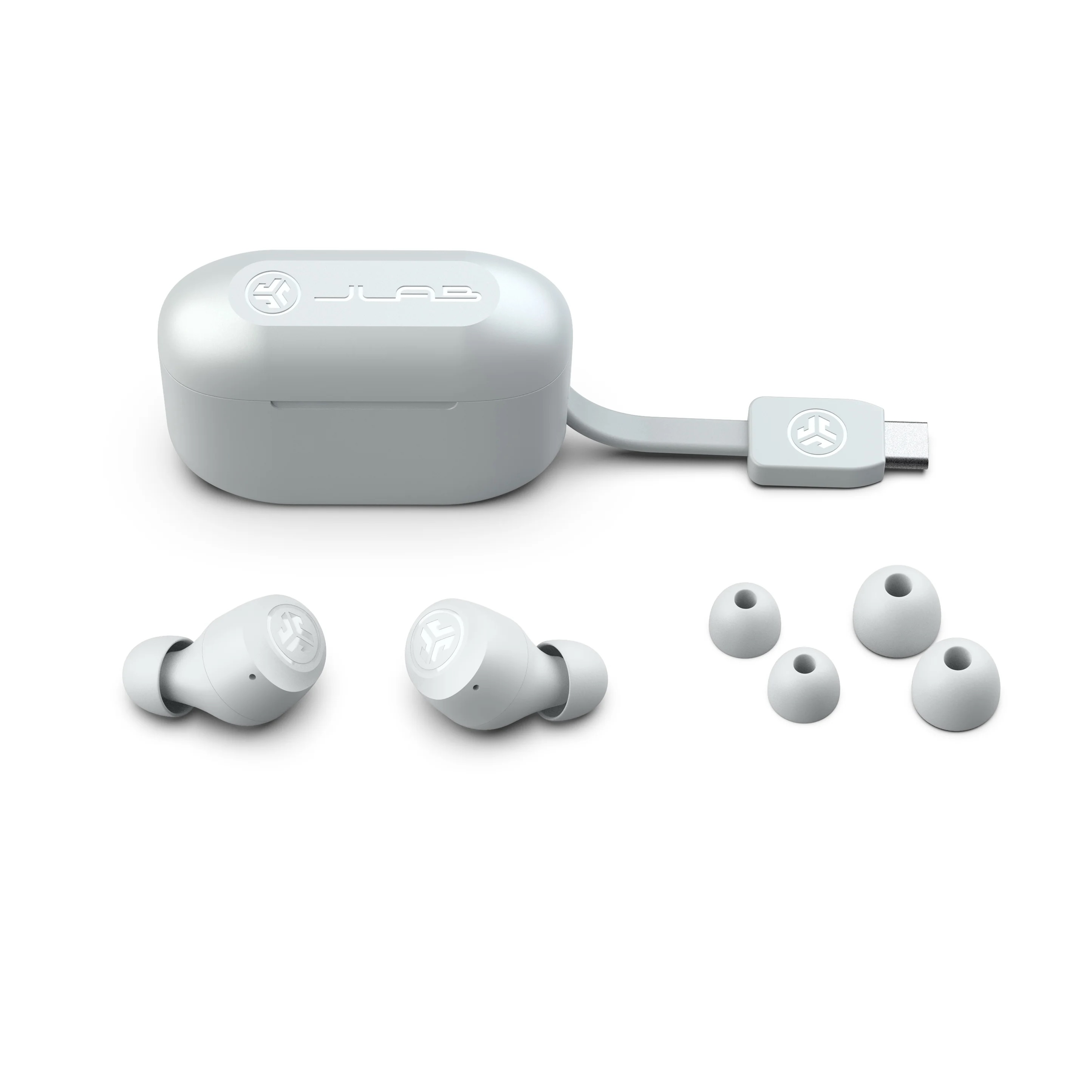 JLAB Go Air Pop Plus True Wireless Earbuds - White-4