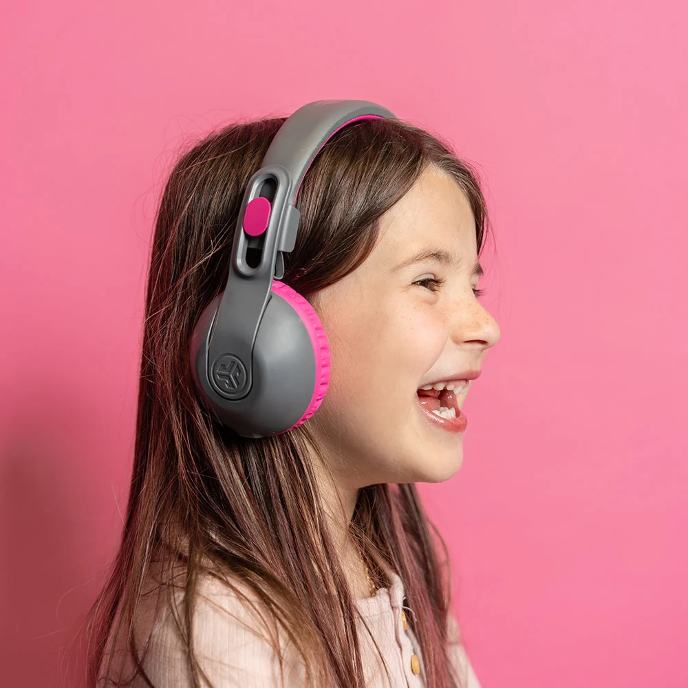 Slušalice JLAB JBuddies Studio 2 Kids Wireless - Siva/Roza-1