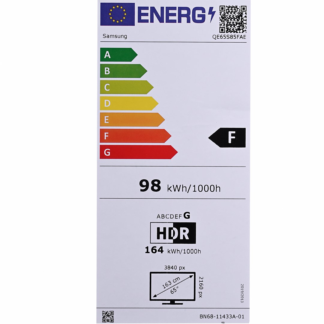 TV SAMSUNG OLED QE65S85FAEXXH (165 cm, 4K UHD, Smart TV, DVB-T2/C/S2) + POKLON UREĐAJ-21