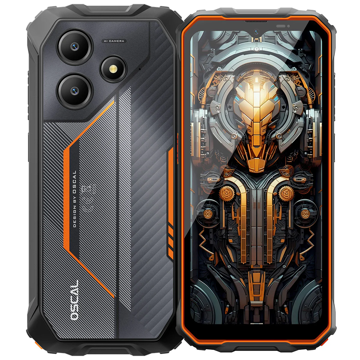 Oscal Marine 2 Smart Robust Phone 8GB + 256GB, orange-0