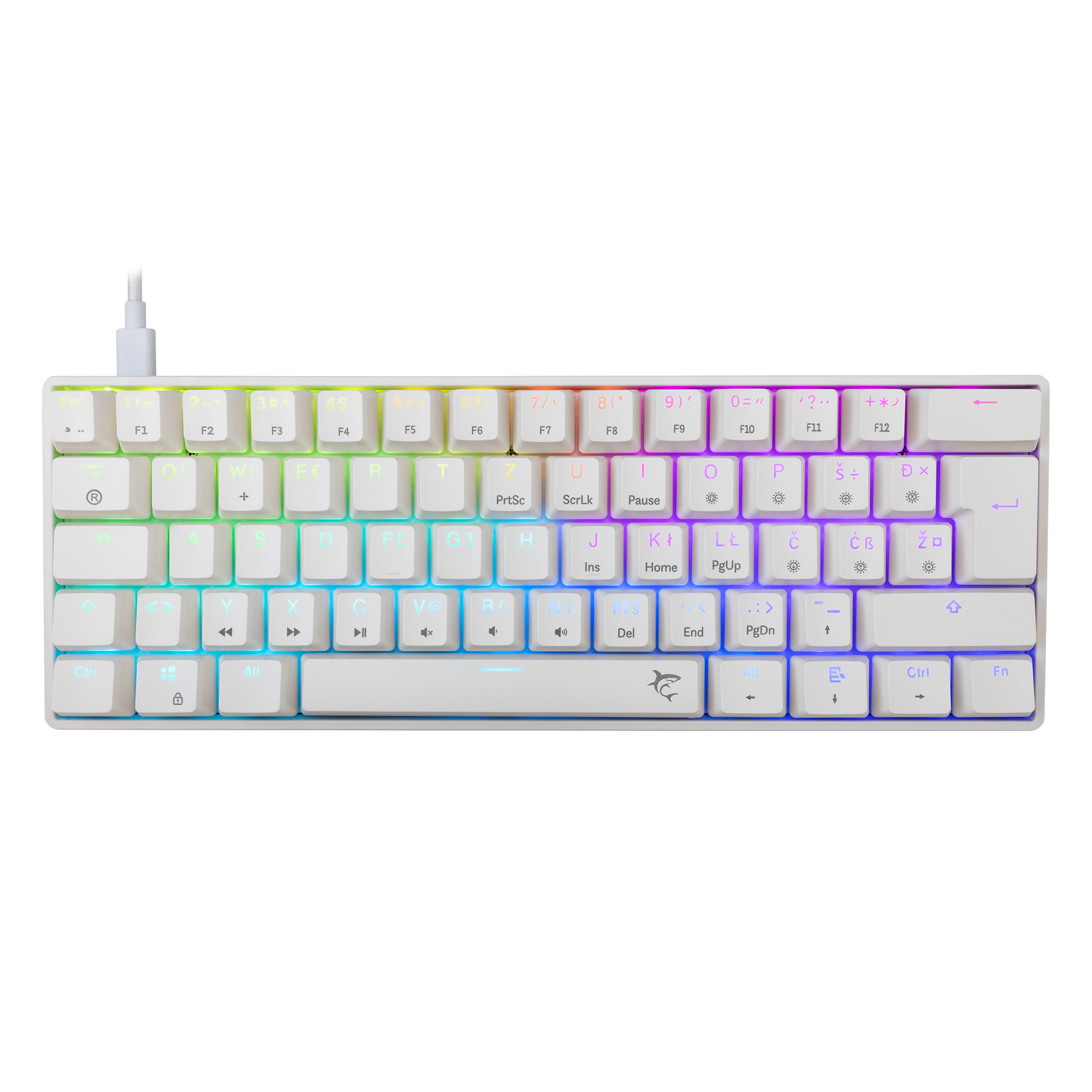 White Shark KEYBOARD GK-004122 SHINOBI-2 Black - Mechanical / HR - BLUE SW.-12