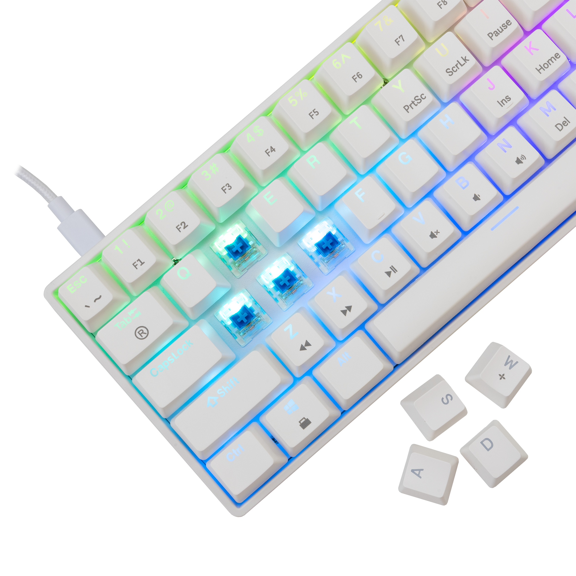 White Shark KEYBOARD GK-004122 SHINOBI-2 Black - Mechanical / HR - BLUE SW.-19
