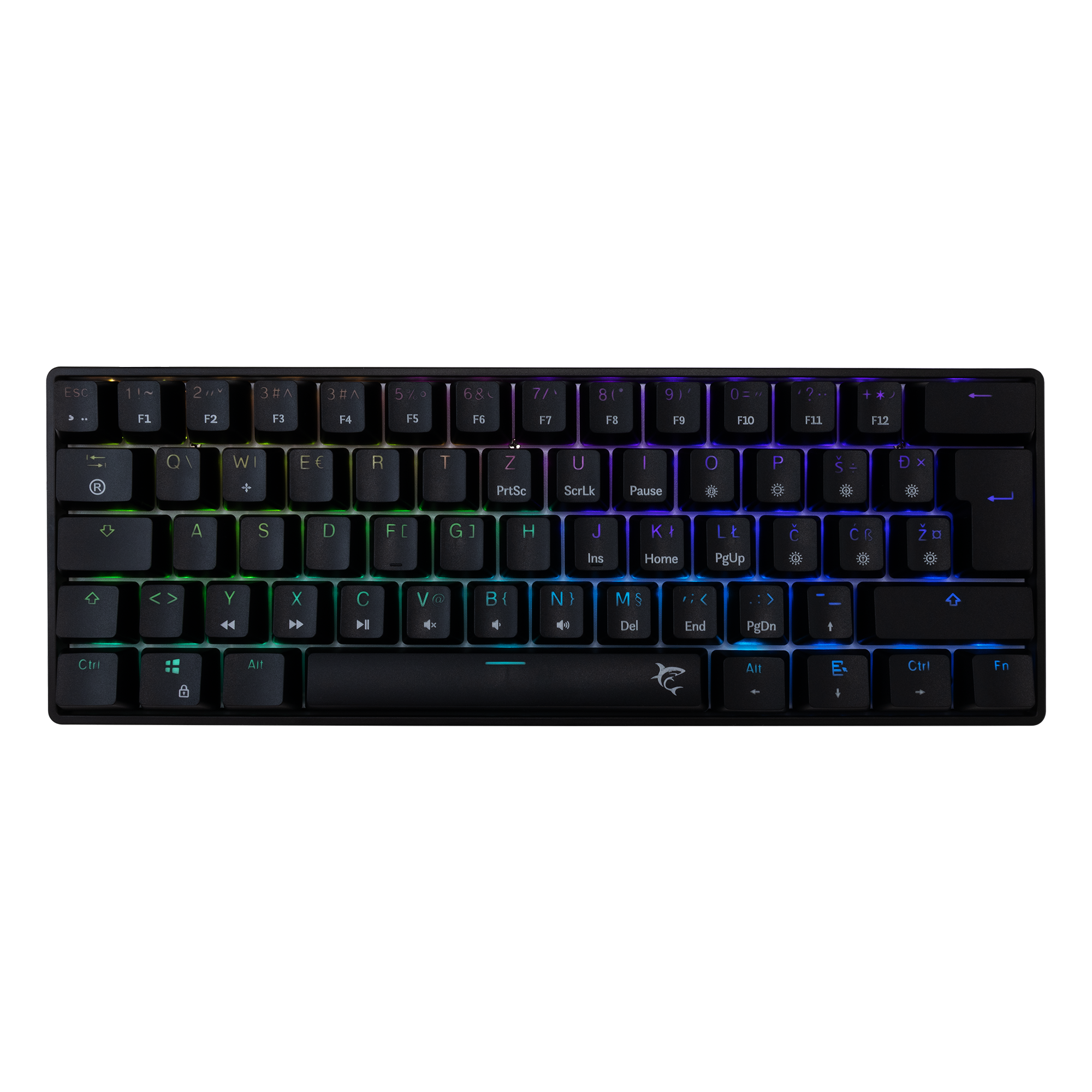 White Shark KEYBOARD GK-004132 SHINOBI-2 Black - Mechanical / HR- BROWN SW.-12