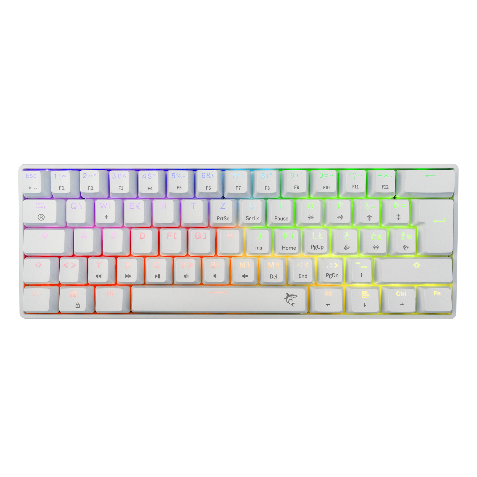 White Shark KEYBOARD GK-004232 SHINOBI-2 White - Mechanical / HR- BROWN SW.-15