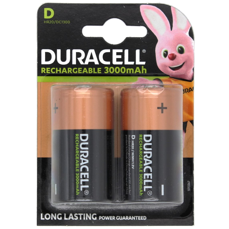 Baterija DURACELL NiMH D/HR20 3000m B2